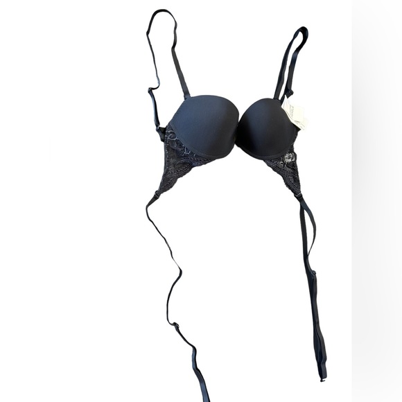 SIMONE Pérèle Eden Zen black padded Backless Push Up Bra size 32 B/C NWT - Picture 3 of 9